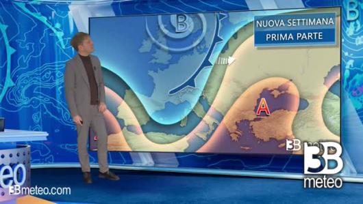 Tendenza meteo per l'inizio della prossima settimana