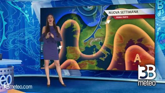 Tendenza meteo per l'inizio della prossima settimana