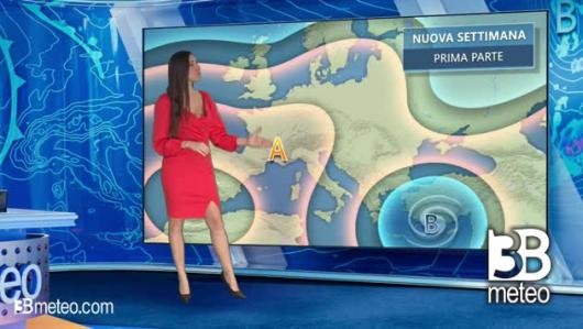 Tendenza meteo per l'inizio della prossima settimana
