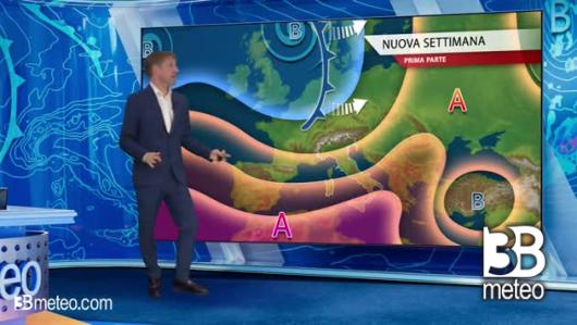 Tendenza meteo per l'inizio della prossima settimana