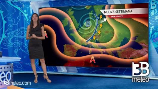 Tendenza meteo per l'inizio della prossima settimana
