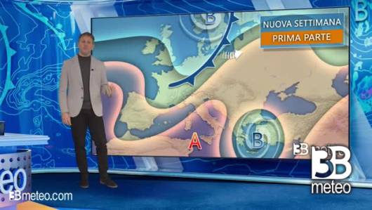 Tendenza meteo per l'inizio della prossima settimana