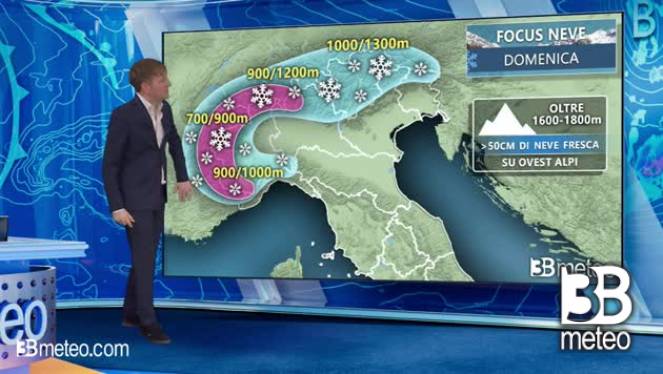 Meteo: domenica ingenti nevicate sulle Alpi. I dettagli