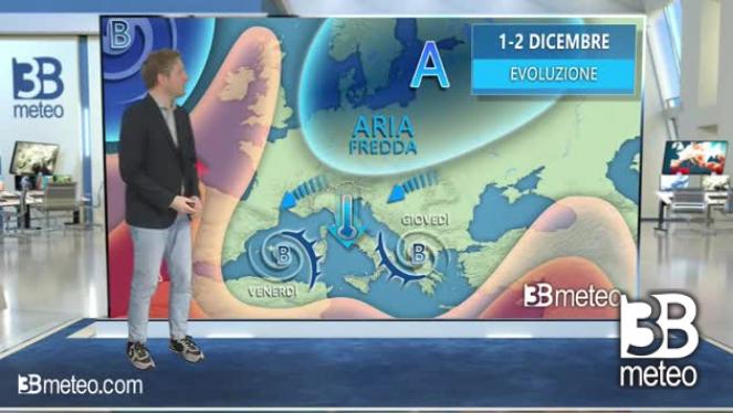 Tendenza primi di dicembre, gran freddo sul nord Europa, piogge sul Mediterraneo