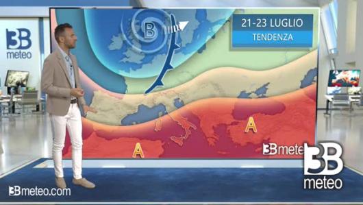 Tendenza meteo per il weekend del 21 - 23 luglio