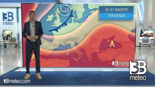 Tendenza meteo per la fine agosto