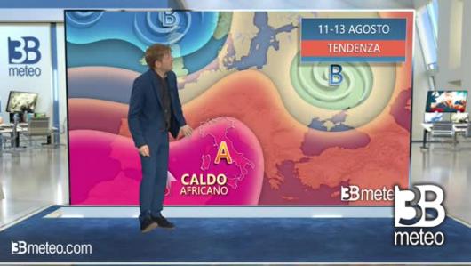 Tendenza meteo per il weekend 11 -13 agosto