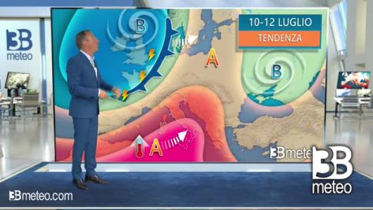 Tendenza meteo 10-12 luglio
