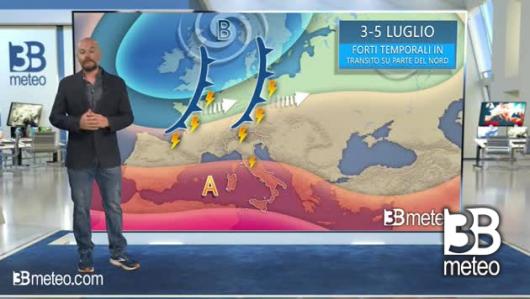 Inizio di luglio tra nuovi temporali e caldo a tratti anche intenso