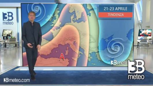 Tendenza meteo per il weekend del 21 - 23 aprile