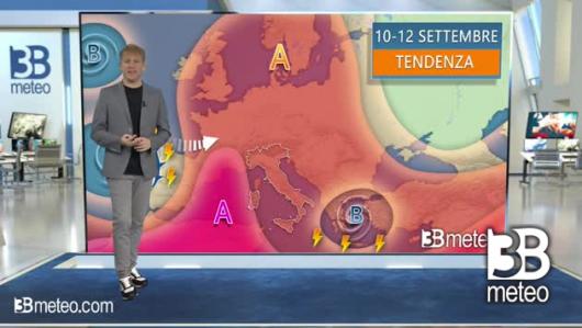 Tendenza meteo per il 10-12 settembre