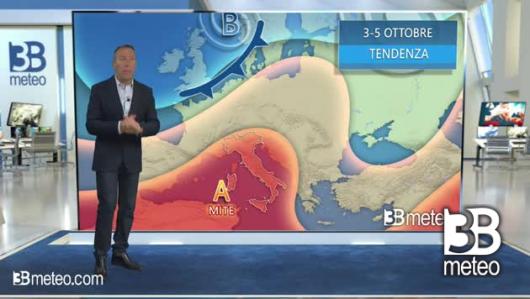Tendenza meteo 3-5 Ottobre