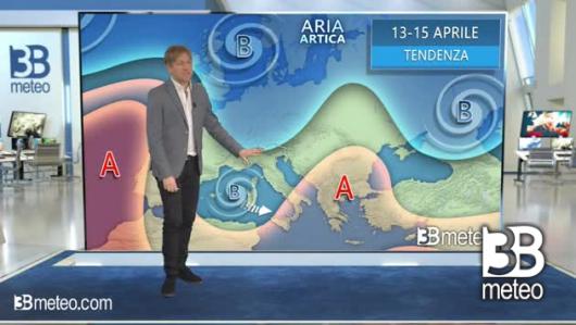 Tendenza meteo per i giorni 13-15 aprile
