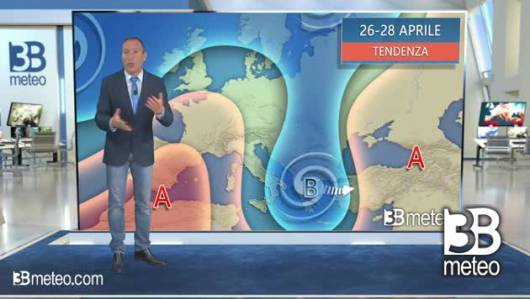 Tendenza meteo per il 26 - 28 aprile