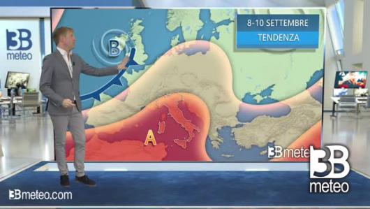 Tendenza meteo 8-10 settembre
