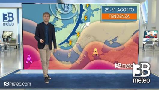Tendenza meteo per la fine di Agosto