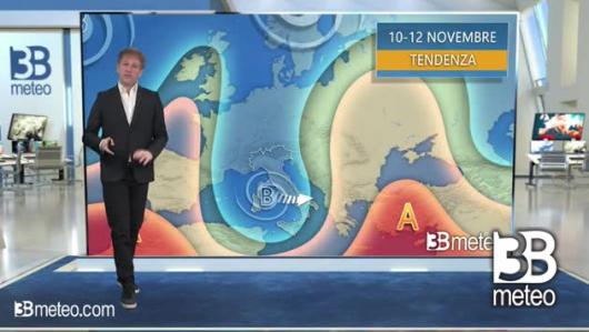 Tendenza meteo per il weekend del 10 - 12 novembre