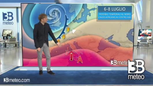 Tendenza meteo per il weekend del 6 -8 luglio