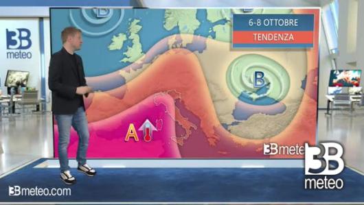 Tendenza meteo per il weekend del 6 - 8 ottobre