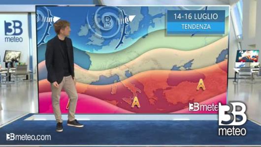 Tendenza meteo per il weekend dal 14 al 16 luglio