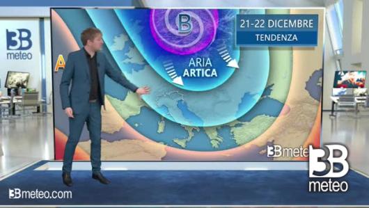 Tendenza meteo per i giorno 21 - 22 dicembre