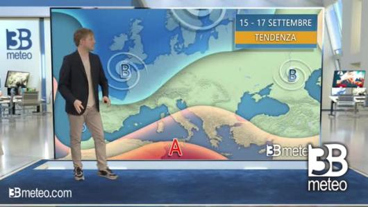 Tendenza meteo per il weekend del 15 - 17 settembre