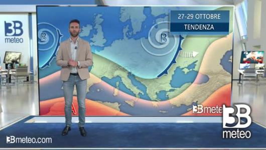 Tendenza meteo per il weekend del 27 - 29 ottobre