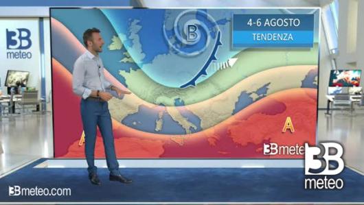 Tendenza meteo per il weekend del 4 - 6 agosto