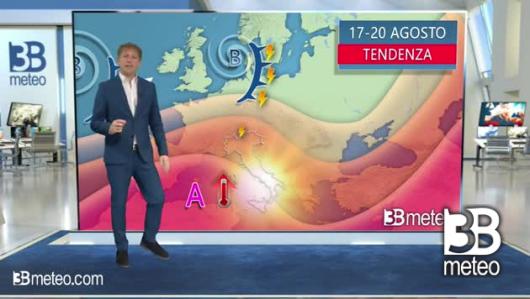 Tendenza meteo per il weekend del 17 - 20 agosto