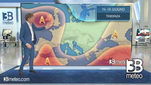 Tendenza meteo 16-18 giugno