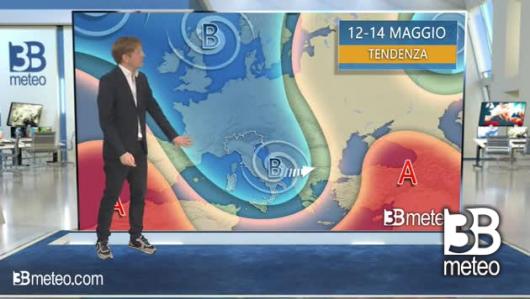 Tendenza meteo per i giorni dal 10 - 12 maggio