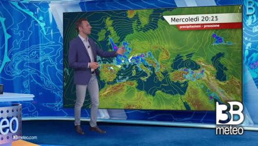 Previsioni meteo video di mercoledì 01 maggio sull'Italia