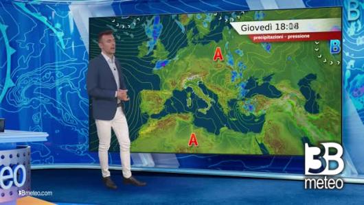 Previsioni meteo video di giovedì 25 luglio sull'Italia