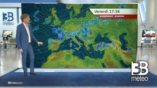 Previsioni meteo video di venerdì 09 giugno sull'Italia