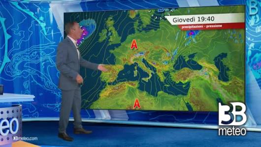 Previsioni meteo video di giovedì 18 luglio sull'Italia