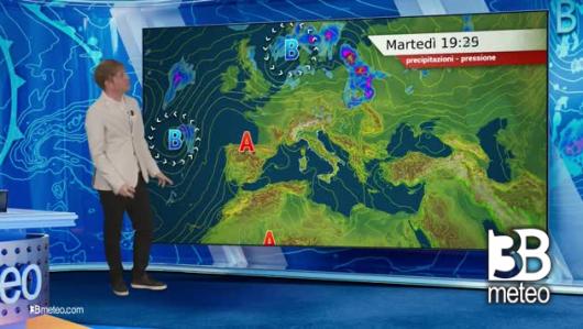 Previsioni meteo video di martedì 16 luglio sull'Italia