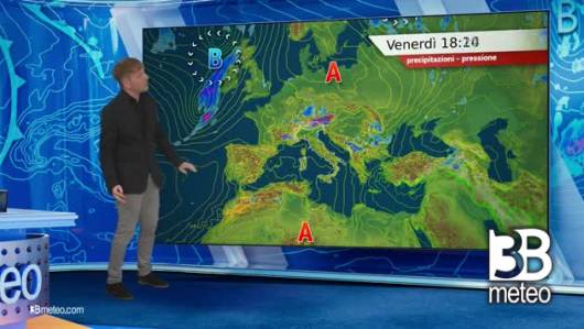 Previsioni meteo video di venerdì 19 luglio sull'Italia