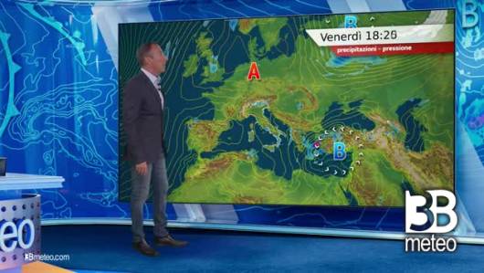 Previsioni meteo video di venerdì 10 maggio sull'Italia