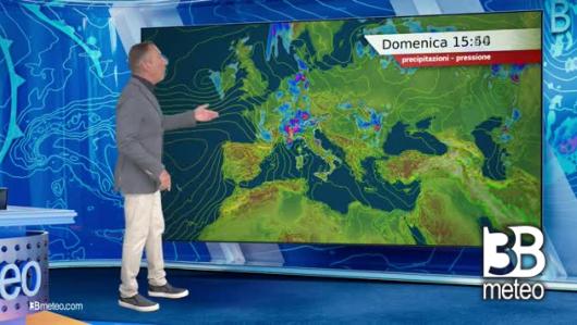 Previsioni meteo video di domenica 21 luglio sull'Italia