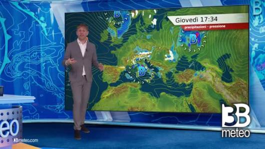 Previsioni meteo video di giovedì 18 aprile sull'Italia