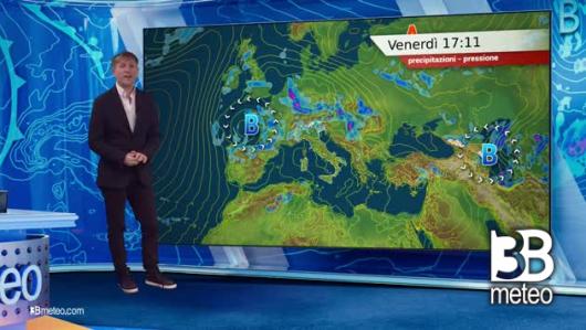 Previsioni meteo video di venerdì 17 maggio sull'Italia