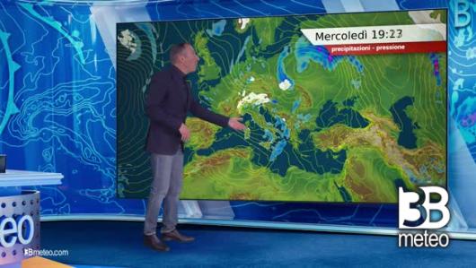 Previsioni meteo video di mercoledì 24 aprile sull'Italia
