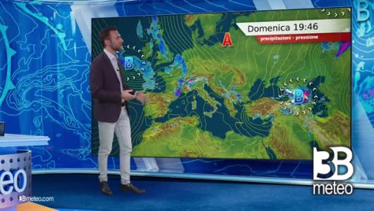 Previsioni meteo video di domenica 12 maggio sull'Italia