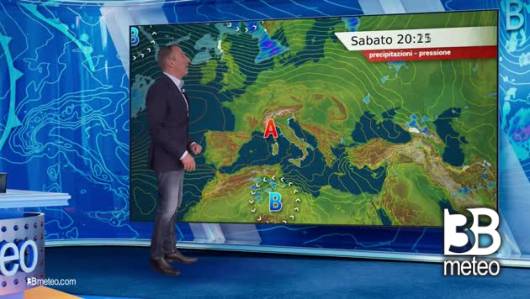 Previsioni meteo video di sabato 13 aprile sull'Italia
