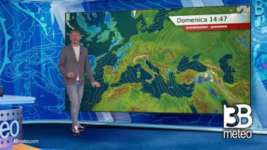 Previsioni meteo video di domenica 07 aprile sull'Italia