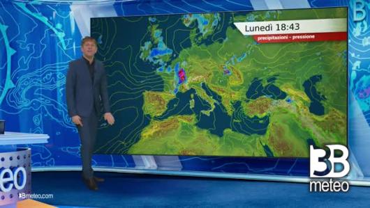 Previsioni meteo video di lunedì 15 luglio sull'Italia