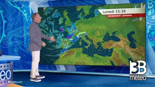 Previsioni meteo video di lunedì 01 aprile sull'Italia