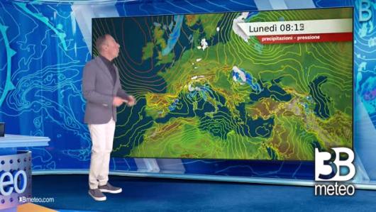 Previsioni meteo video di lunedì 22 aprile sull'Italia