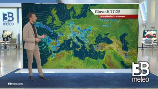 Previsioni meteo video di giovedì 08 giugno sull'Italia