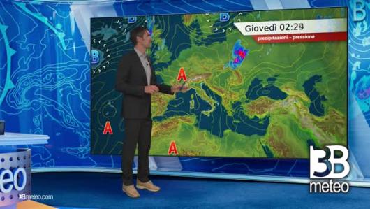 Previsioni meteo video di mercoledì 17 luglio sull'Italia